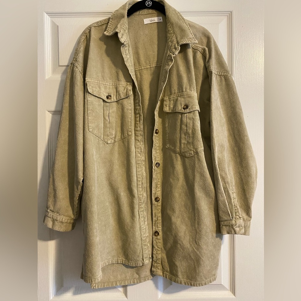 Oversized shacket, great layering piece